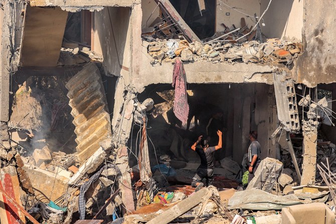 Israeli air strikes have pounded the Palestinian territory of Gaza since Hamas gunmen stormed across the heavily militarised border on October 7 to kill more than 1,400 people (AFP)