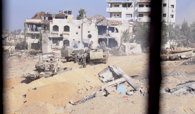 Footage shows what the Israeli army says are their armed forces being deployed in Gaza, in this still image from video obtained by Reuters on November 9, 2023. (REUTERS)