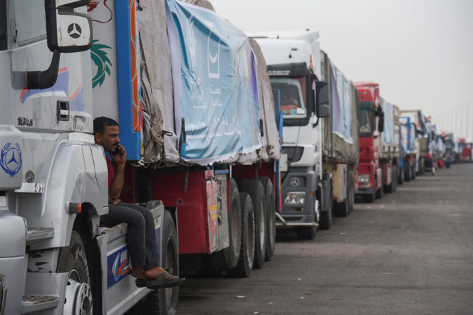 Limited deliveries of humanitarian aid have been crossing from Egypt into Gaza since Oct. 21, but Israel had refused to allow in fuel. (Reuters)