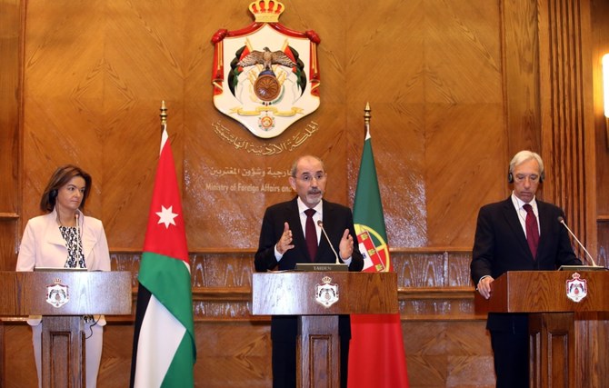 Ayman Safadi on Saturday pointed out the importance of continued work with the international community to stop the Israel-Hamas war. (Petra)