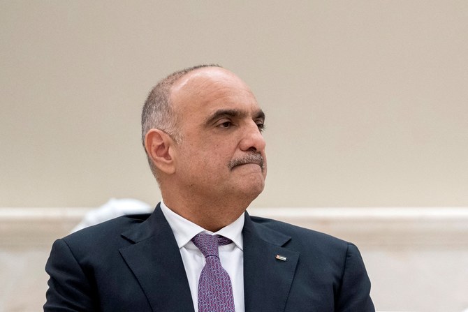 Jordan’s Prime Minister Bisher Khasawneh warned that if displacement of Palestinians occurs, the peace treaty would become meaningless. (File/AFP)