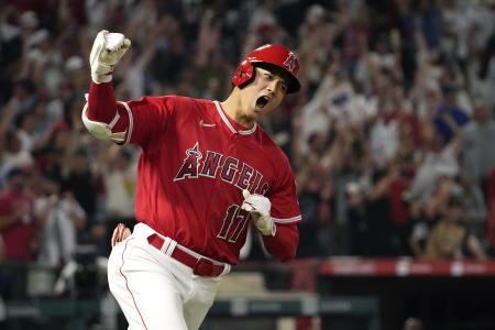 Ohtani also became the first Japanese player to be named an MVP multiple times. Ichiro Suzuki, who was an MVP in 2001, is the only other Japanese player to win the award. (AP/file)