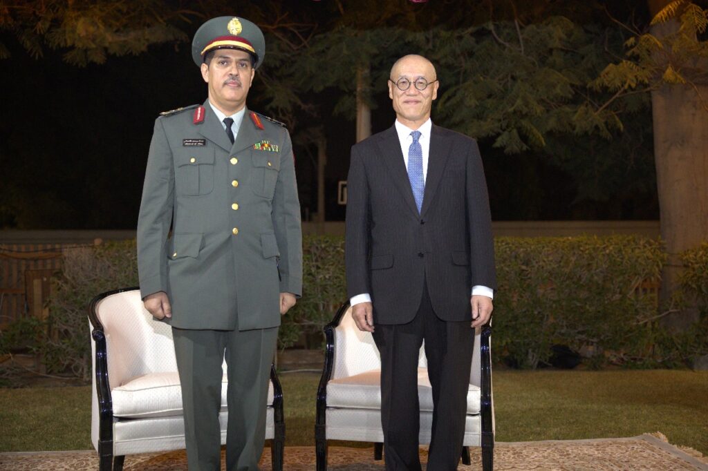 Japanese ambassador IWAI Fumio hosted a reception in honor of the 69th anniversary of the Japan Self-Defense Forces. (Supplied)