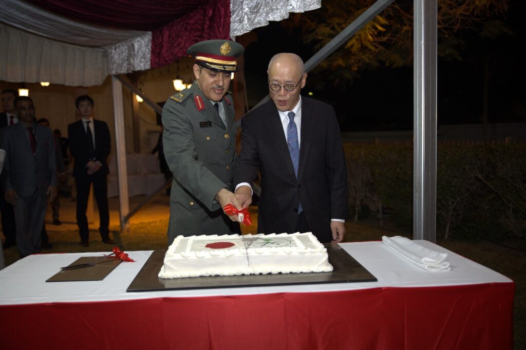 Japanese ambassador IWAI Fumio hosted a reception in honor of the 69th anniversary of the Japan Self-Defense Forces. (Supplied)