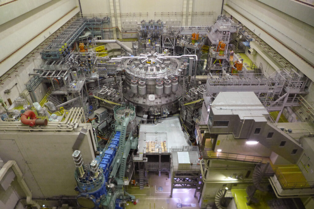 This undated handout image taken and received by the National Institutes for Quantum Science and Technology (QST) on December 1, 2023 shows the JT-60SA, the world's biggest nuclear fusion reactor constructed to date. (AFP)