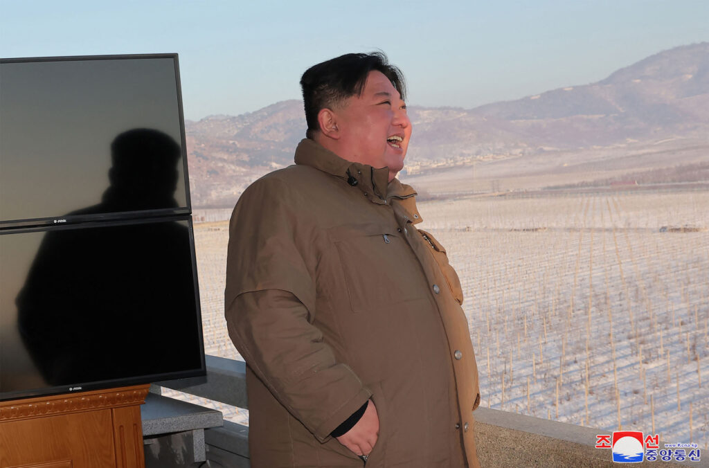 The three ministers also welcomed the start of a system to share North Korean missile warning data in real time. (AFP)