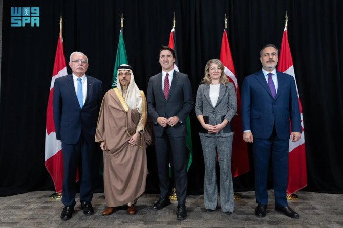 The delegation was headed by Saudi Foreign Minister Prince Faisal bin Farhan. (SPA))
