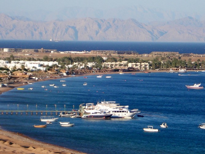 Witnesses in Dahab said they saw an object fall into the water. (Facebook)