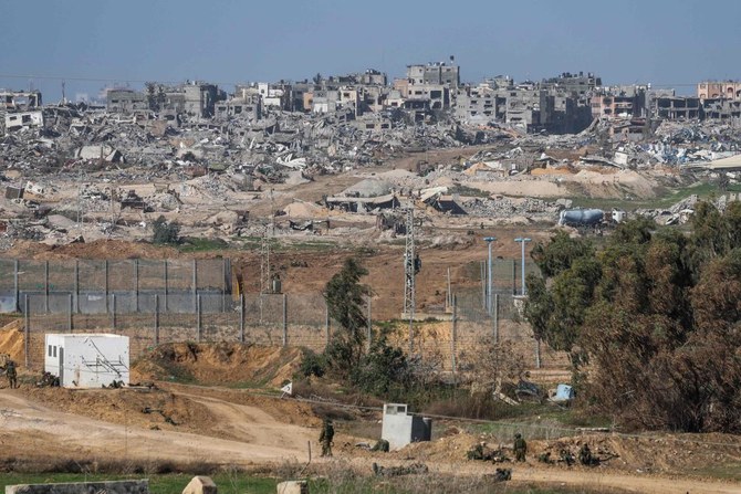 A picture taken from southern Israel bordering the Gaza Strip on Dec. 22, 2023, shows smoke billowing following Israeli bombardment in the Palestinian territory amid ongoing battles with Hamas. (AFP)