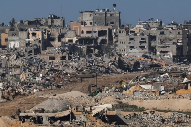 A picture taken from southern Israel bordering the Gaza Strip on Dec. 22, 2023, shows smoke billowing following Israeli bombardment in the Palestinian territory amid ongoing battles with Hamas. (AFP)