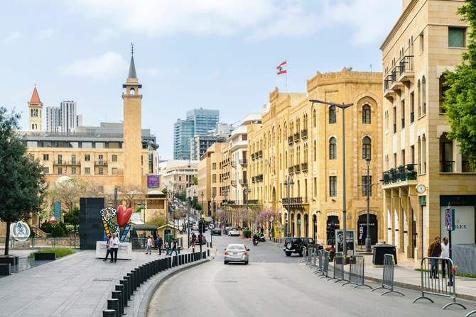 Even in Beirut’s markets, once bustling with activity, the festive decorations have been overshadowed by the decline in commercial life. (Shutterstock)