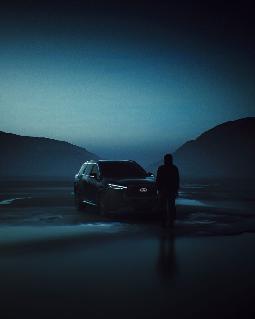 INFINITI and Creations of LA takes viewers to the heart of Riyadh to show the powerful, luxurious design of the QX60. (Supplied)