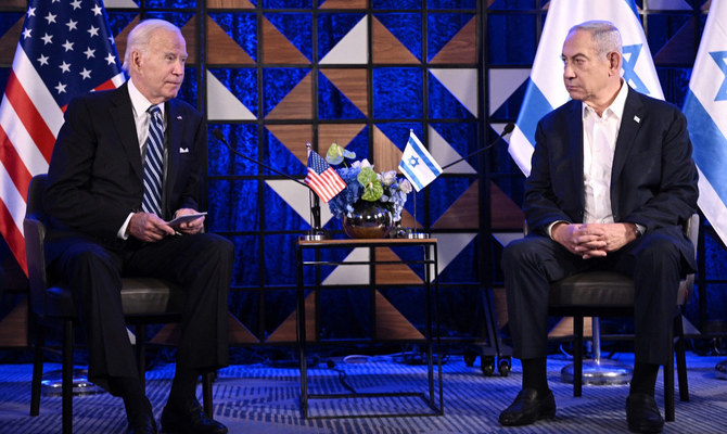 President Joe Biden is furnishing Israel with the tools it needs to prolong this destructive war. (AFP)