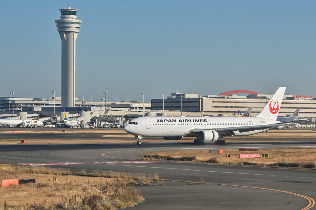 The JAL plane was an Airbus A350 jet equipped with engines made by Britain's Rolls-Royce PLC. (AFP)
