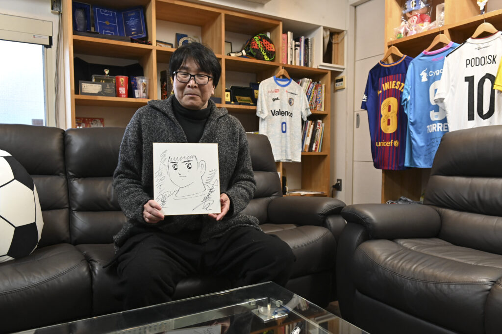 The creator of Japanese cartoon football hero Captain Tsubasa announced on January 5, 2024 that he is blowing the final whistle on the beloved series after a run of 43 years. (AFP)