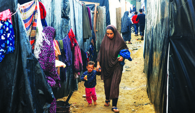 A deadly concoction of war and health crisis in Gaza due to lack of food, sanitation and shelter, raises the threat of outbreaks. (AFP)