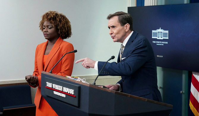 National security spokesperson John Kirby answers a question during a press briefing at the White House held by White House Press Secretary Karine Jean-Pierre in Washington, U.S., January 11, 2024. (REUTERS)