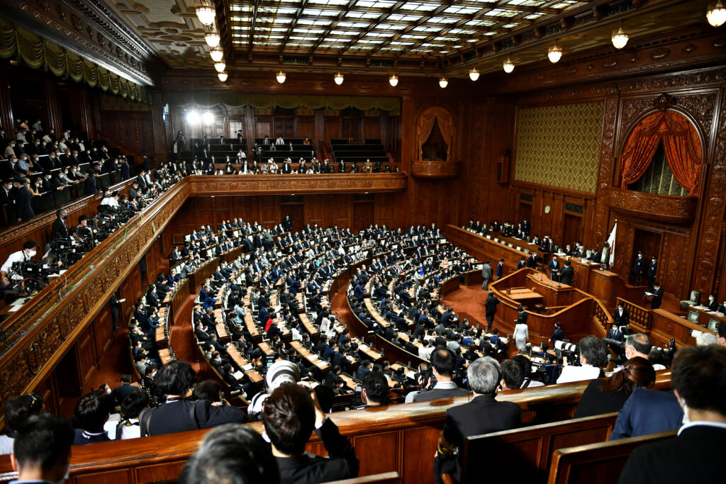 The 38-member task force includes 10 lawmakers from the LDP's largest faction, once led by the late Prime Minister Shinzo Abe and now at the center of the scandal. (AFP)