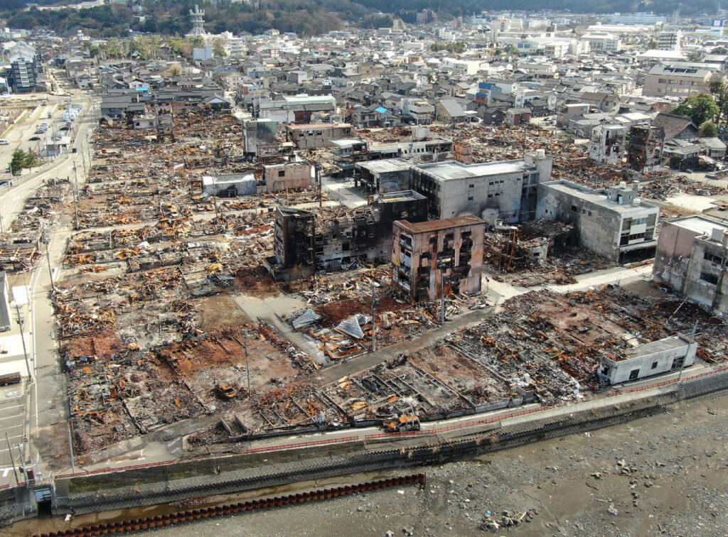 About 2,500 houses are still without electricity, as it is expected to take more time to fully restore electricity in the cities of Wajima and Suzu, Ishikawa Prefecture, where roads were severely damaged by landslides. (AFP)