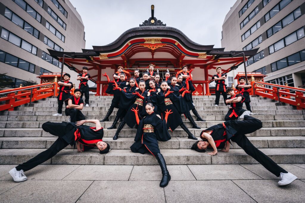 The Japanese supergroup comprises two rival dance groups, Fabulous Sisters and Kyushu Danji, known as Kyushudanji Shinsengumi. (Supplied)
