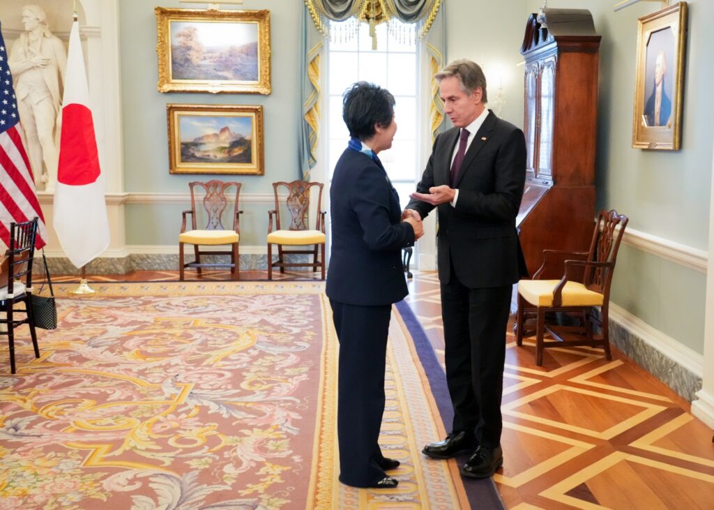 This is Kamikawa's first visit to Washington since becoming foreign minister in September last year. (MOFA)