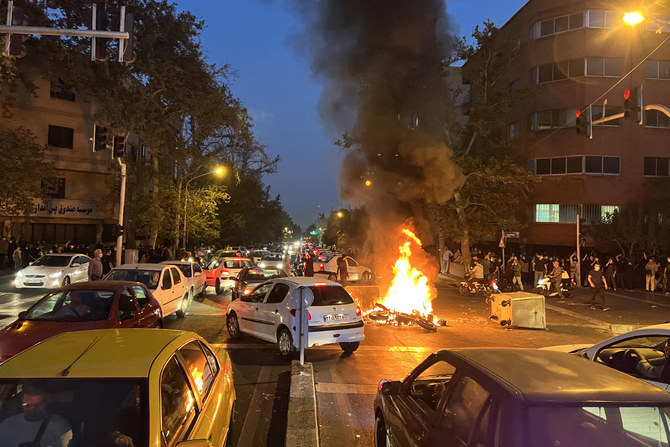 Iranian dissidents living inside the Islamic republic and in exile Thursday went on hunger strike to protest the surge of hangings in Iran that included most recently a participant in the 2022 protest movement who activists say had mental health difficulties. (AFP/File)