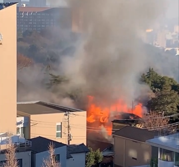 According to the agency, there has been no report that anyone was injured or trapped inside. (Social media)