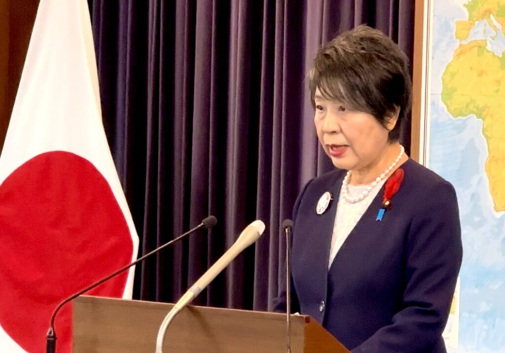 Japan's Foreign Minister KAMIKAWA Yoko