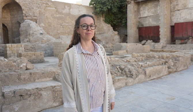 Dr. Laurence Hapiot, director of the archaeology department of the Historic Jeddah Program. (AN photo by Hashim Nadeem)