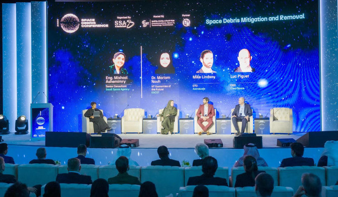 More than 260 leaders, experts, and speakers from more than 50 countries took part in the Space Debris Conference, which concluded in Riyadh on Monday. (SPA)