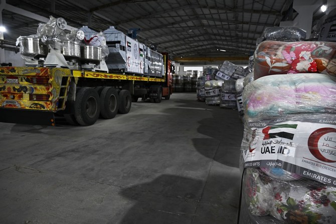 The UAE has now provided Gaza’s people with 15,700 tonnes of aid, which was sent on 162 cargo planes (WAM)