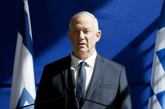 Israeli war cabinet member Benny Gantz said on Wednesday there were “promising early signs of progress” on a new deal to release hostages from Gaza amid regional talks to secure a pause in the war. (AFP/File)