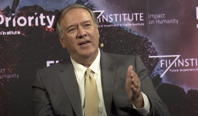 Taking away all capability for Iran to create instability in the Middle East was the driving force behind the implementation of the Abraham Accords in 2020 and US policy needs to move back toward imposing a cost on malign actions by the regime in Tehran, Mike Pompeo said on Thursday. (Screenshot/FII Priority)