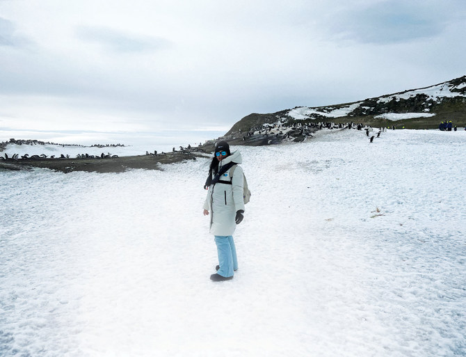 While studying the impact of climate change on the Antarctic, Princess Abeer was shocked by the rate of ice melt and the threat this poses in the form of rising sea levels. (Photos by Maya Beano)