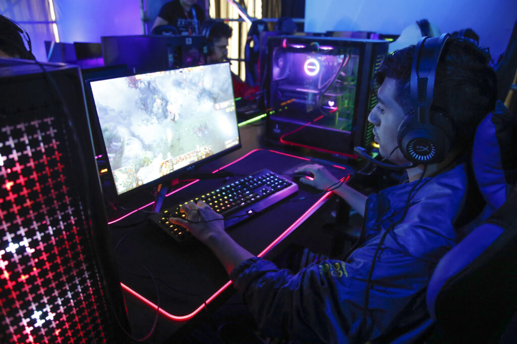 Individuals can take part in unique games developed by the association by connecting a personal computer and associated equipment and accessing the dedicated website. (AFP)