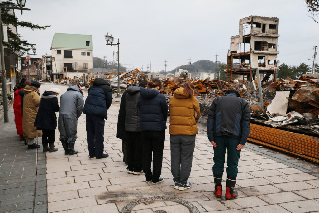 The quake, which registered up to the maximum level of 7 on the Japanese seismic intensity scale, has damaged 47,904 homes. (AFP)