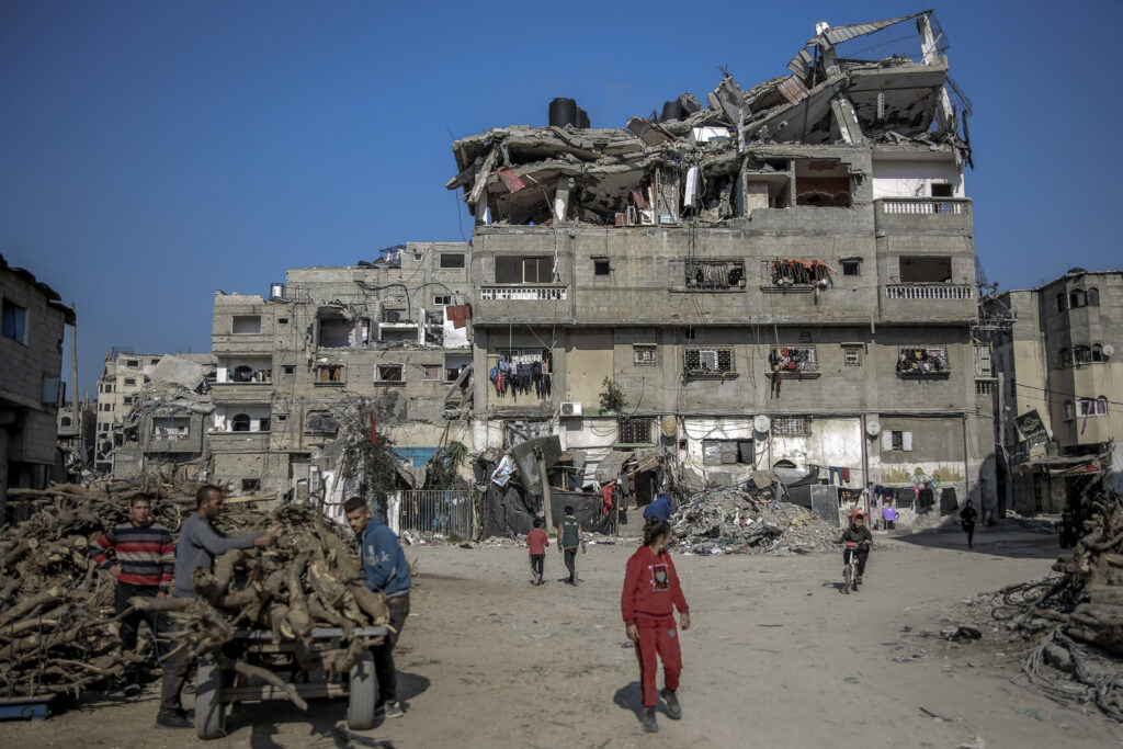 The government of Japan says it will continue to make persistent and proactive diplomatic efforts to urge all parties to urgently improve the humanitarian situation in the Gaza Strip. (AFP)