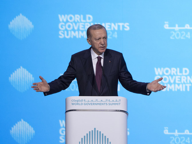 World leaders must end the crisis in Gaza by addressing the source of the problem and establishing an independent Palestinian state, Turkish President Recep Tayyip Erdogan told the World Governments Summit. (Supplied/WGS)