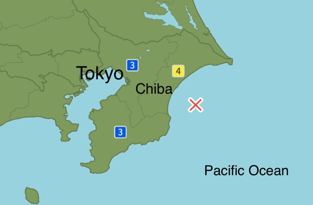 O décimo terremoto do dia registrou 4,9 na Escala Richter, com uma intensidade sísmica de 4, um terremoto moderadamente forte. ( JMA )