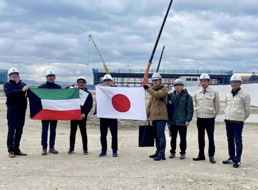 Kuwait received the land lot to build the Kuwaiti pavilion in Osaka. (Instagram/@kuw_emb_japan)