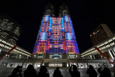The Tokyo Metropolitan Government Building No. 1 is lit up with projection mapping which was recognized by Guinness World Records as the