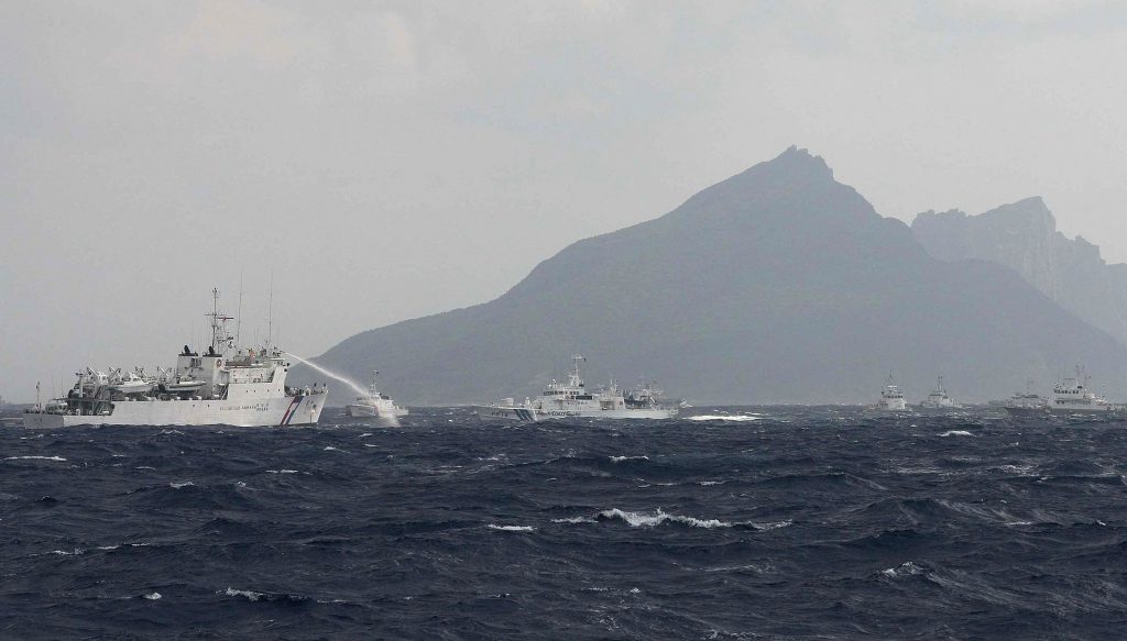 According to the Japan Coast Guard's 11th regional headquarters in Naha, the two Haijing ships entered the Japanese waters between around 2:30 a.m. and 2:55 a.m. (AFP)