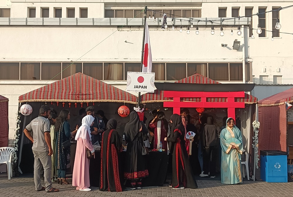 The Global Day, an annual ethnic & cultural festival was held in the campus of Gulf Medical University (GMU) in Ajman city, UAE and featured various stalls from different countries including Japan. (Supplied)