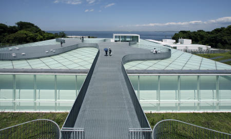This image released by the Pritzker Prize shows the Yokosuka Museum of Art, designed by Riken Yamamoto, in Yokosuka, Japan. (AP)