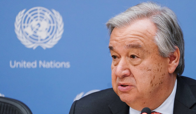 The Secretary General of the United Nations Antonio Guterres attends a press conference in New York, New York, US. (REUTERS file photo)