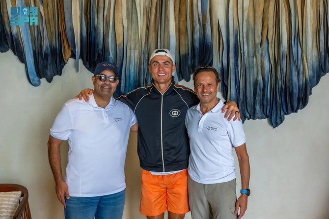 Saudi Pro League superstars Cristiano Ronaldo, Roberto Firmino, Fabinho Tavares and Roger Ibanez recently enjoyed a Red Sea holiday with their families. (SPA)