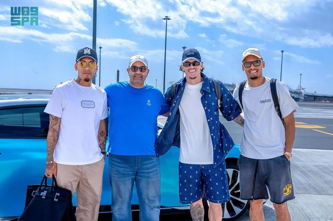 Saudi Pro League superstars Cristiano Ronaldo, Roberto Firmino, Fabinho Tavares and Roger Ibanez recently enjoyed a Red Sea holiday with their families. (SPA)