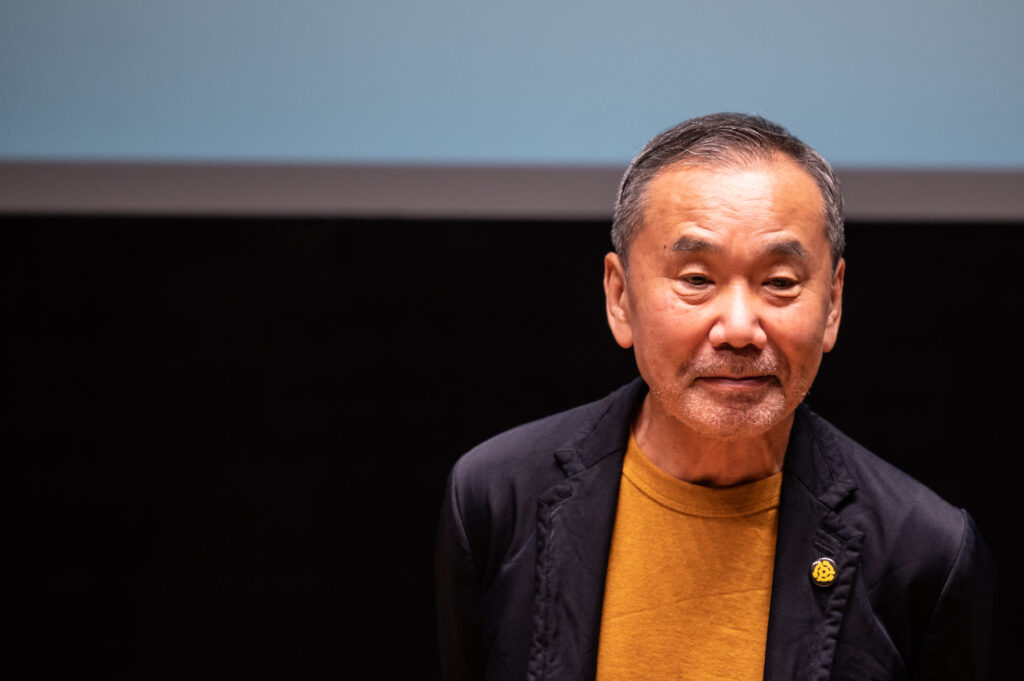 “It's freshly made, only about 10 days ago,” Murakami told the audience. (AFP)