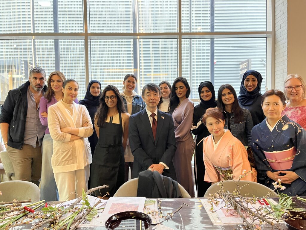 The Dubai workshop was conducted by Ikebana professor Harue Oki at Alserkal Avenue. (ANJ)