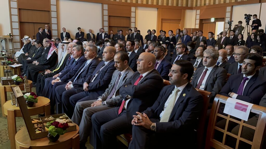 Kuwaiti Ambassador to Japan Sami Al-Zamanan attended the unveiling at a Tokyo hotel along with Expo officials and members of the Kuwait Expo team. (ANJ)